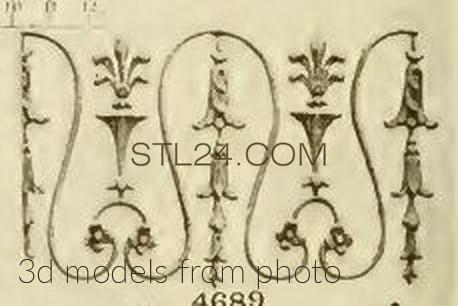 Фризы (FRIESE_0086 -  | 3D model 3DSMAX / OBJ / STL) 3D модель для ЧПУ станка